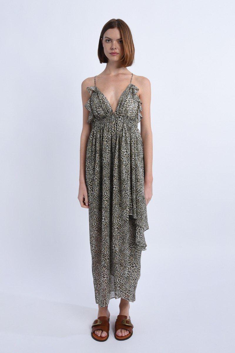 Molly Bracken Robe Longue Asymétrique