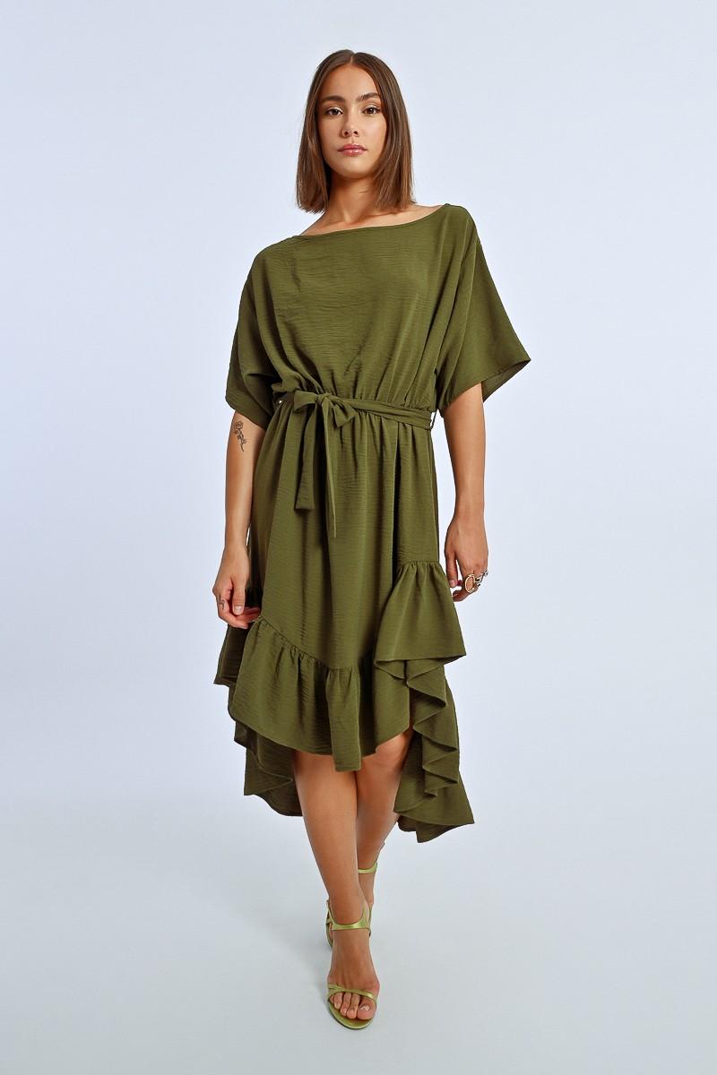 molly bracken Robe longue asymétrique