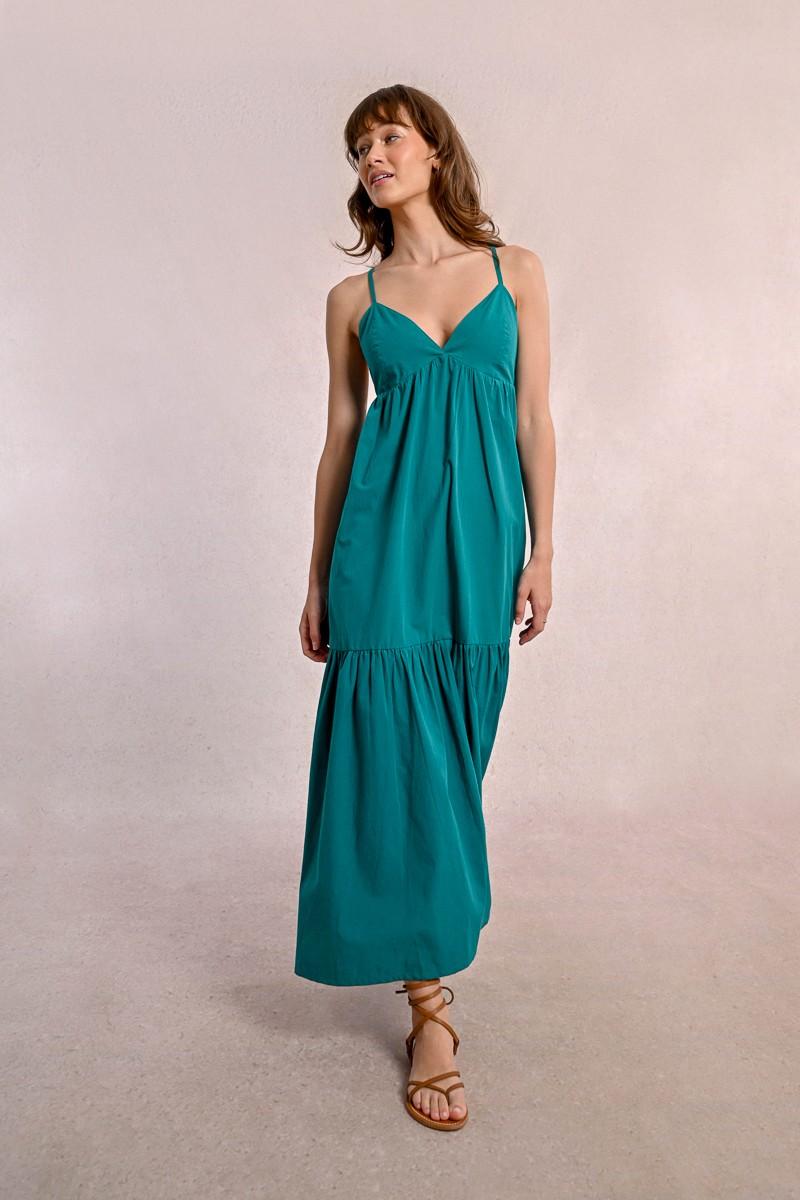 Molly Bracken Robe Longue Croisée Dans Le Dos