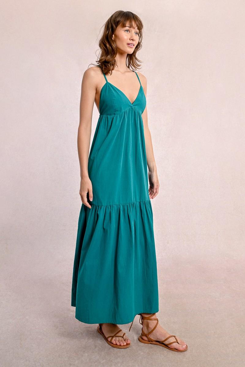 molly bracken Robe longue croisée dans le dos