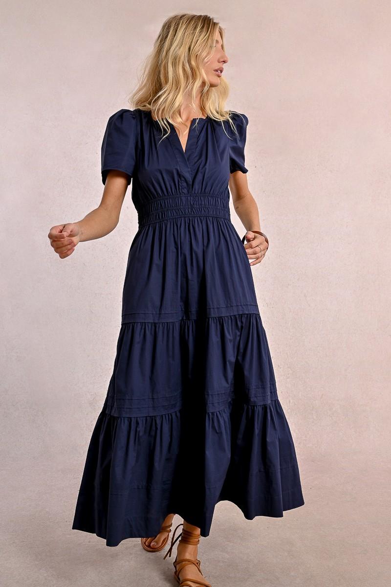 Molly Bracken Robe Longue En Popeline