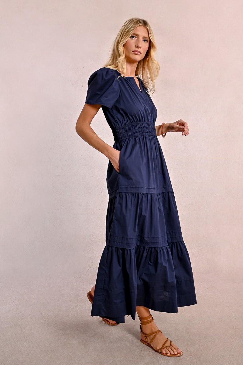 molly bracken Robe longue en popeline