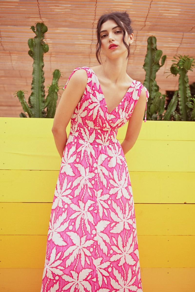 molly bracken Robe longue et fluide imprimée