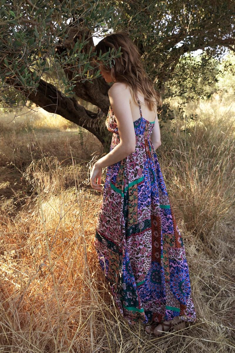 Molly Bracken Robe Longue Imprimée