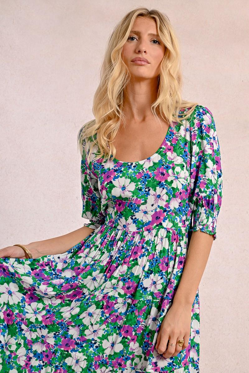 Molly Bracken Robe Longue Imprimée
