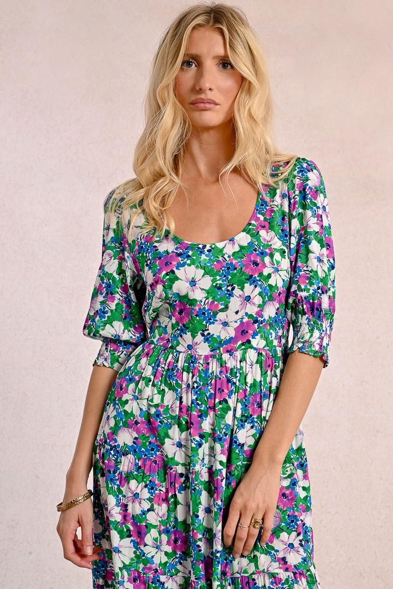 Molly Bracken Robe Longue Imprimée