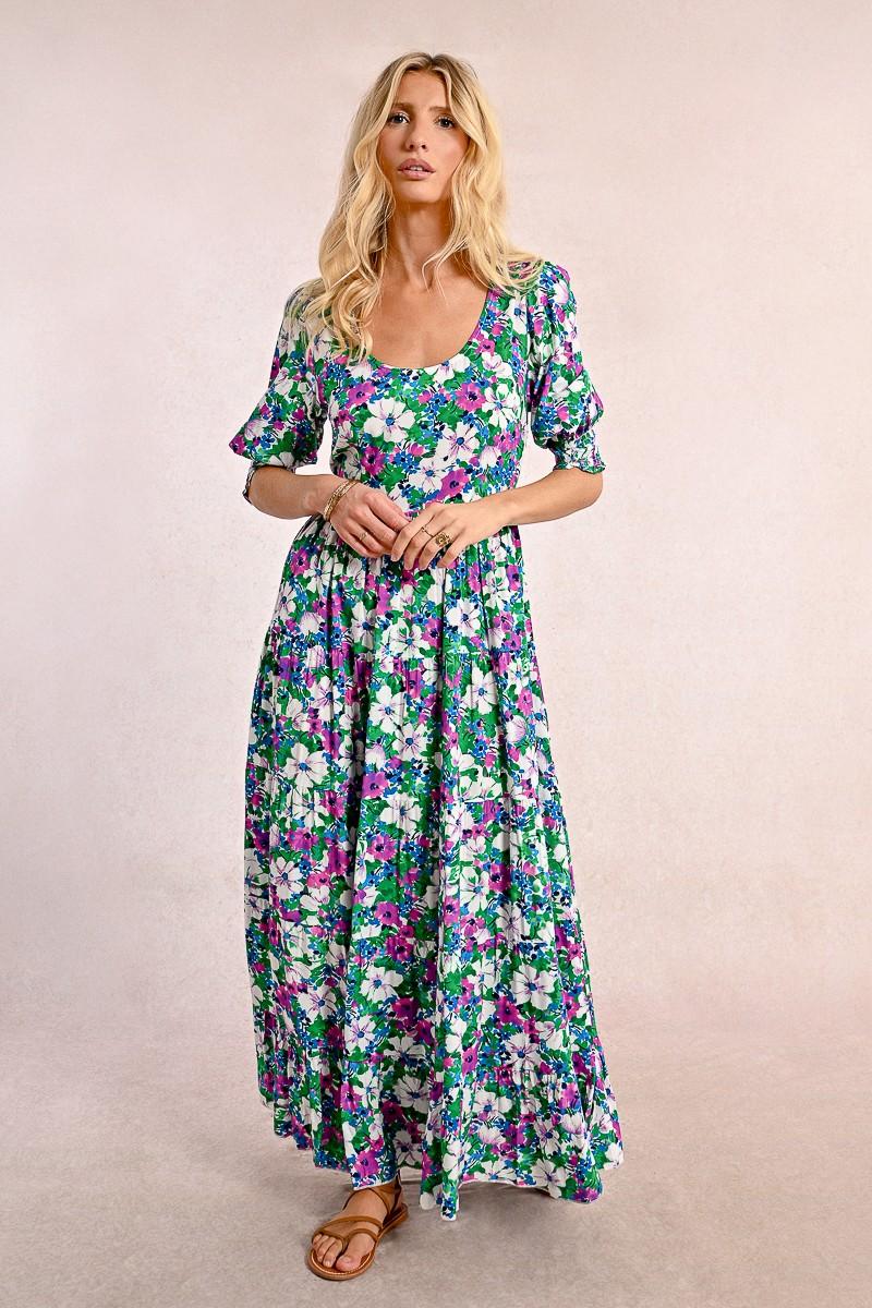 molly bracken Robe longue imprimée