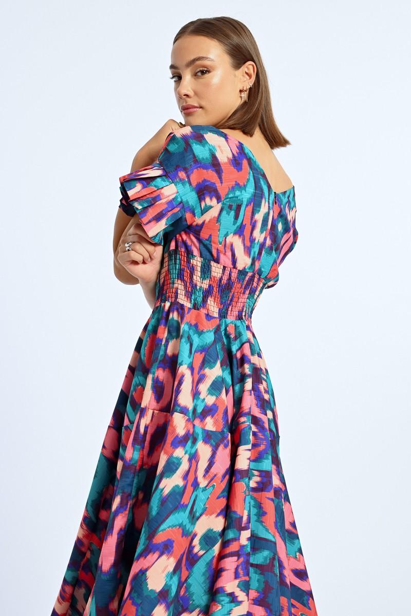 Molly Bracken Robe Longue Multiple Volants