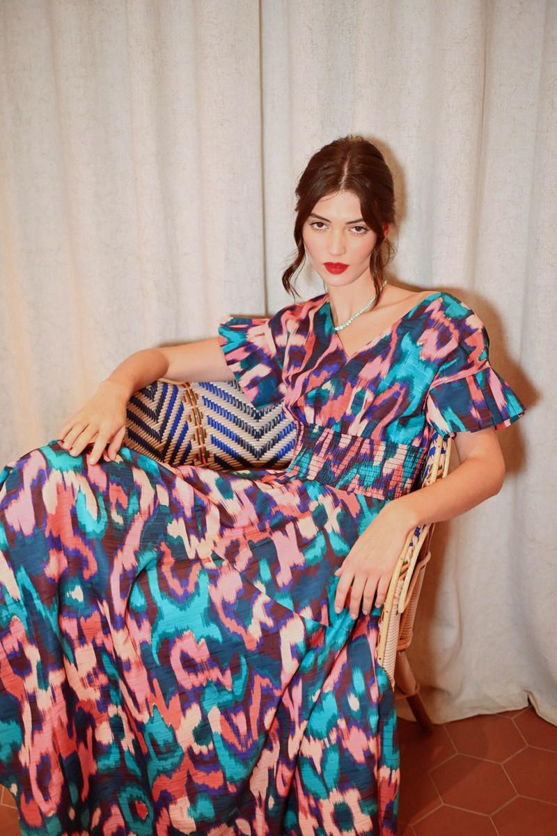 molly bracken Robe longue multiple volants