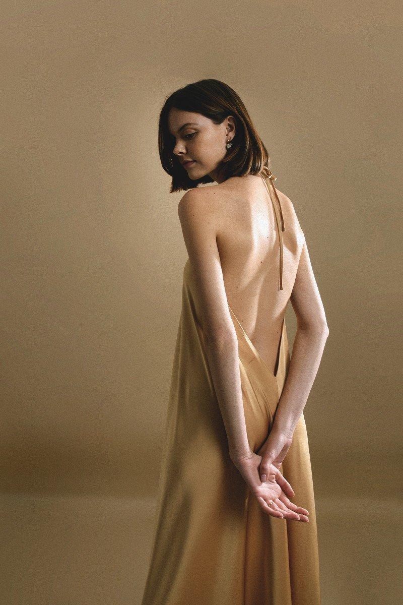 Molly Bracken Robe Longue Satinée
