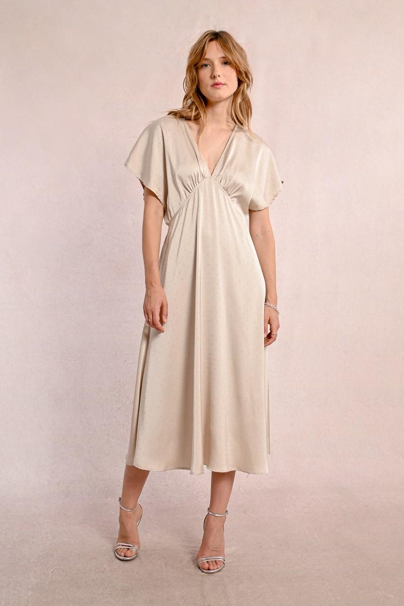 Molly Bracken Robe Longue Satinée
