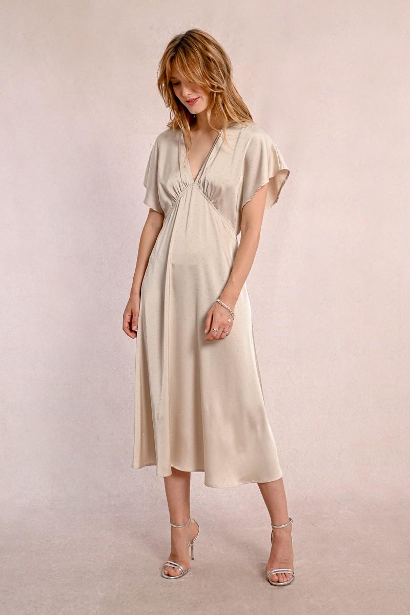 Molly Bracken Robe Longue Satinée