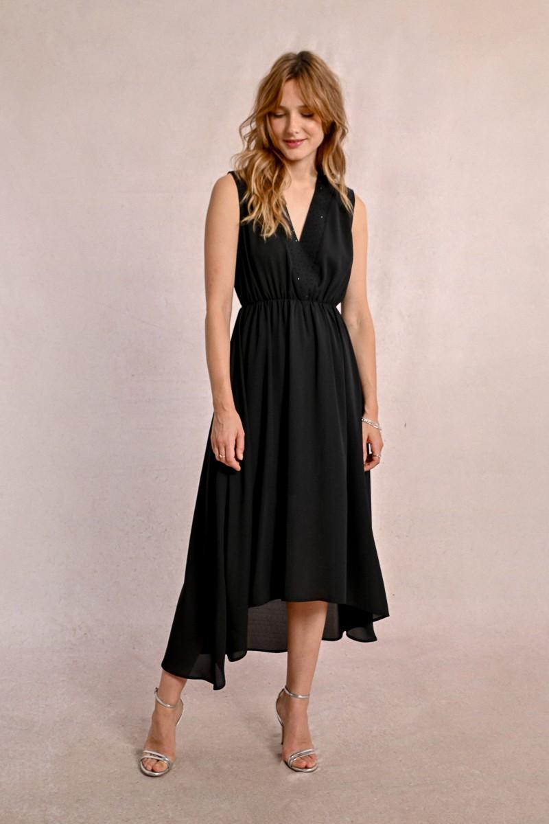 molly bracken Robe longue semi-transparente