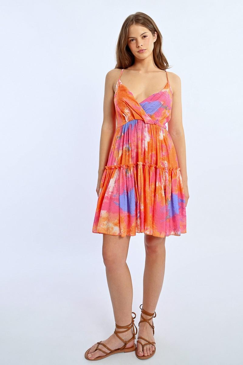 Molly Bracken Robe Plissée Colorée