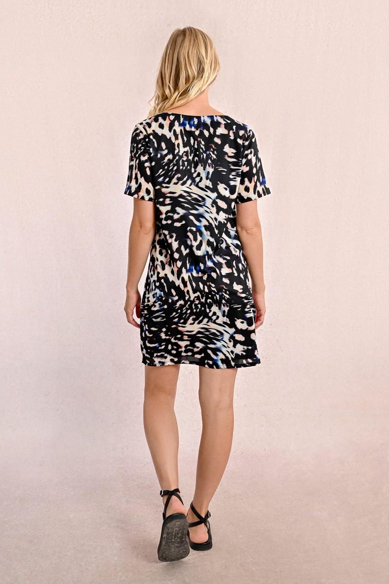 Molly Bracken Robe T-shirt Droite à Imprimé