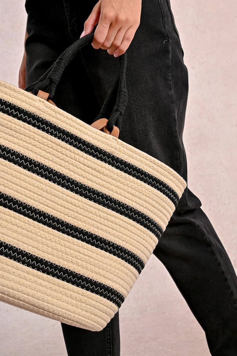 Molly Bracken Sac Panier Rayé