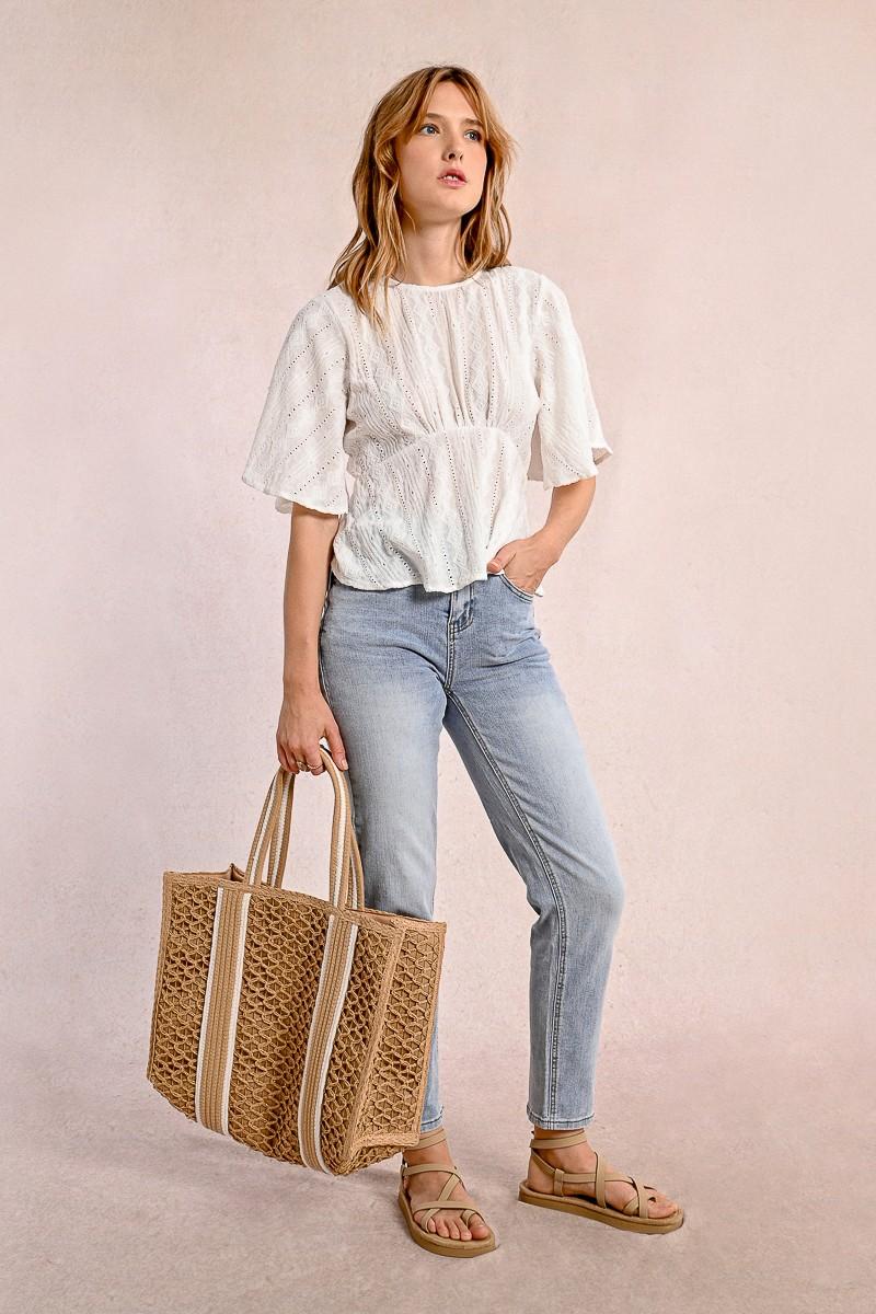 Molly Bracken Sac Panier Tressé
