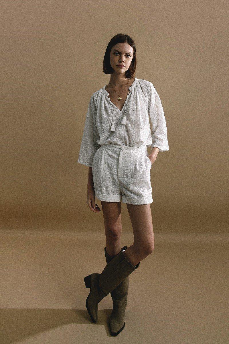 Molly Bracken Short Dentelle Taille Haute