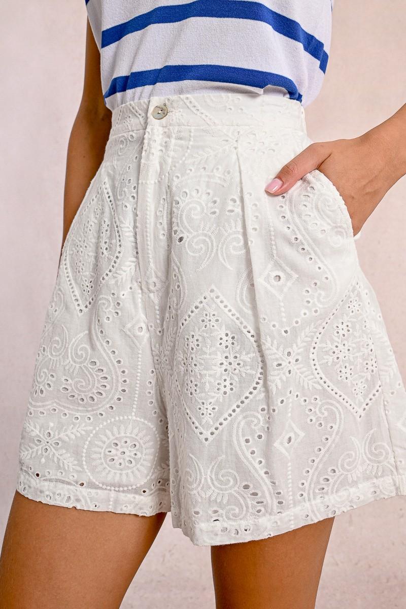 Molly Bracken Short En Broderies Anglaises