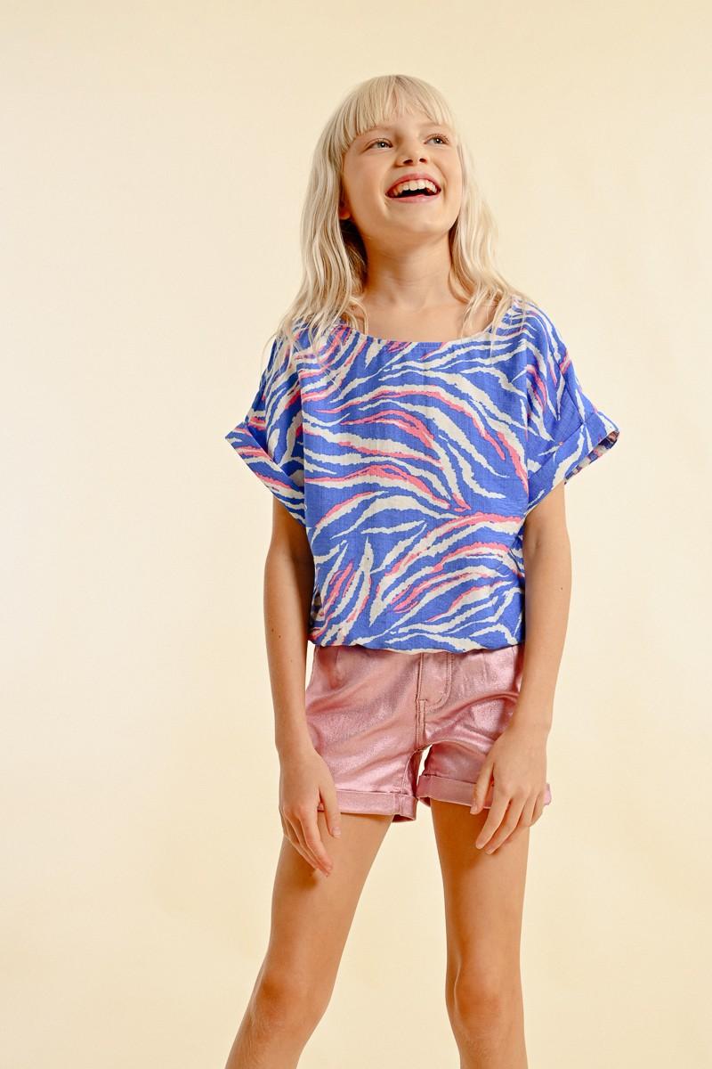 molly bracken Short métallisé