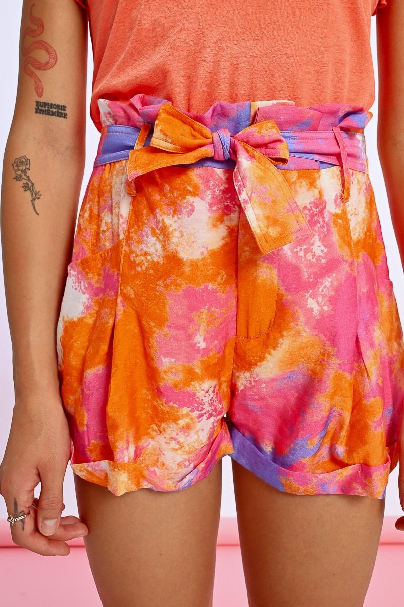 Molly Bracken Short Taille Haute Paper Bag