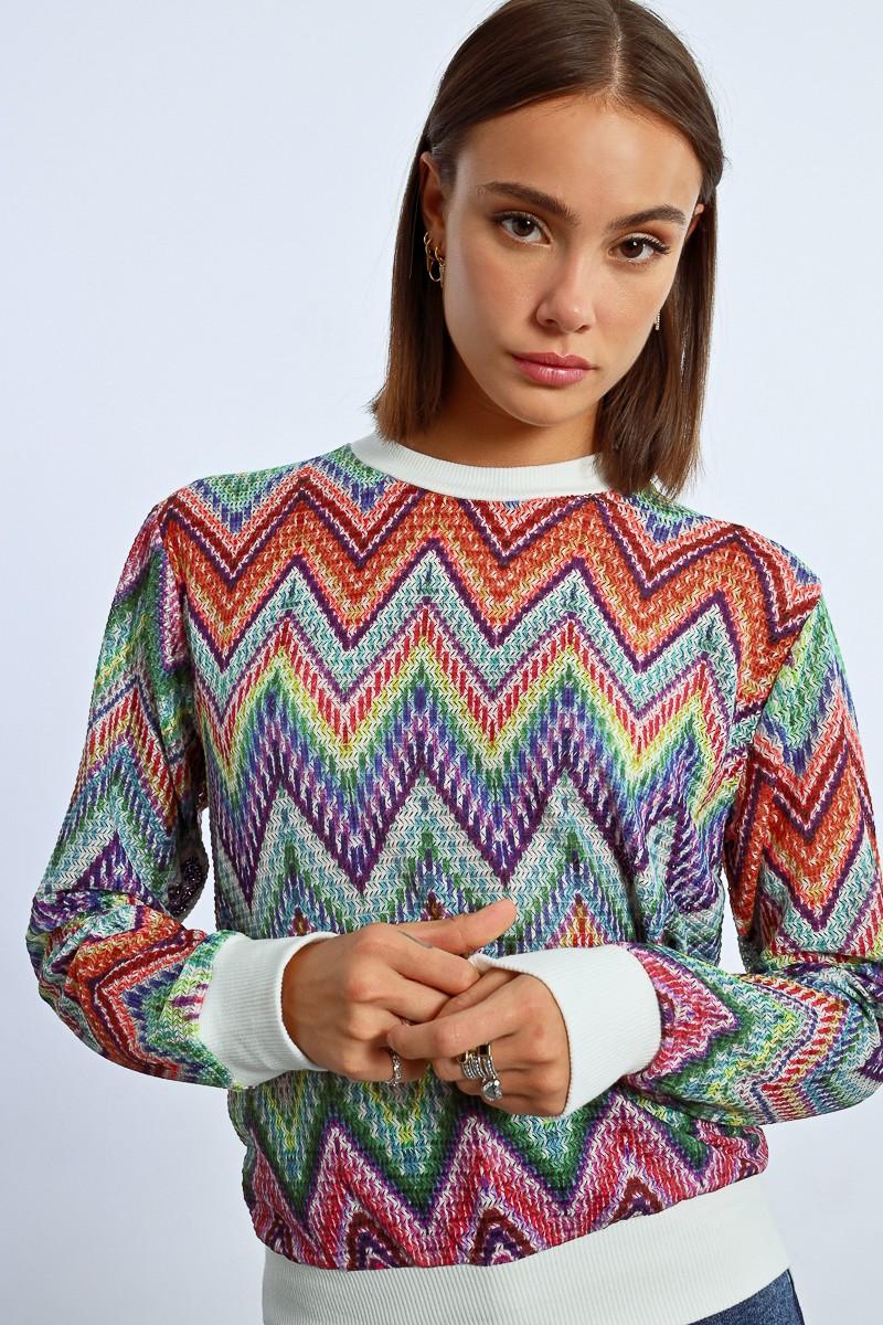 Molly Bracken Sweat En Maille Multico