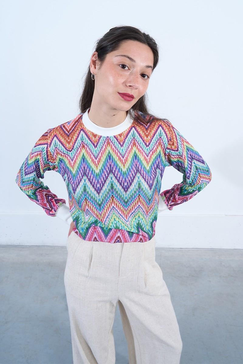 Molly Bracken Sweat En Maille Multico