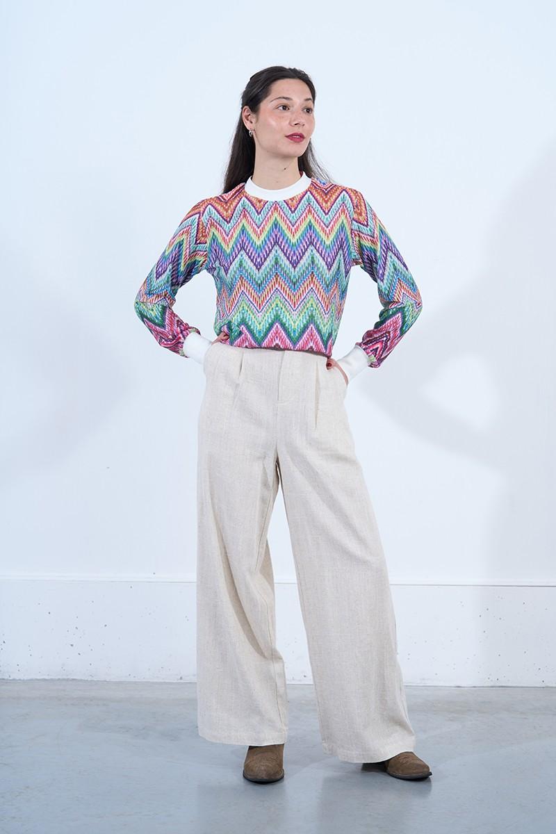 Molly Bracken Sweat En Maille Multico