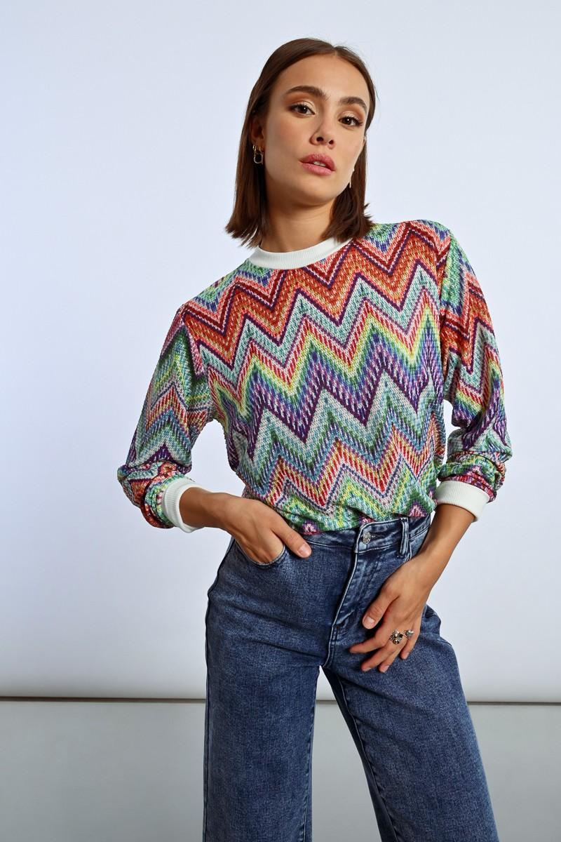 molly bracken Sweat en maille multico