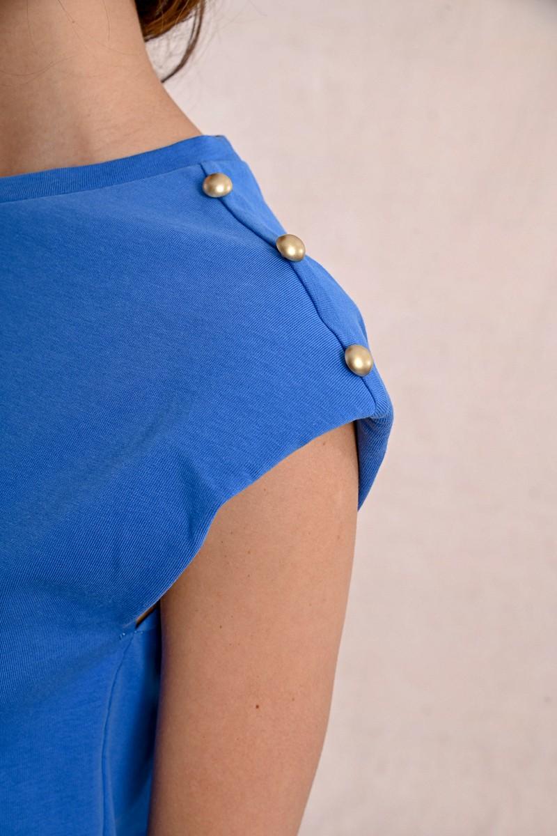 Molly Bracken T-shirt à Larges épaulettes