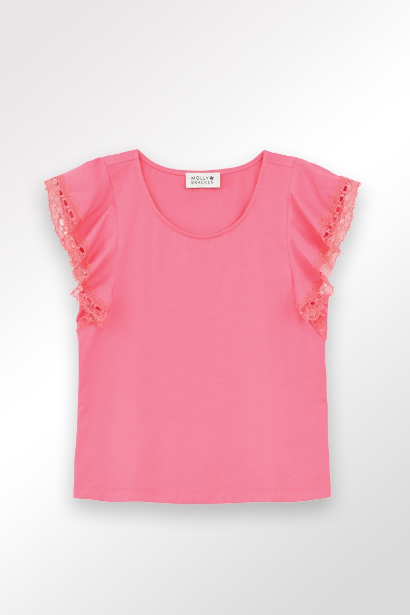 Molly Bracken T-shirt à Manches Volantées