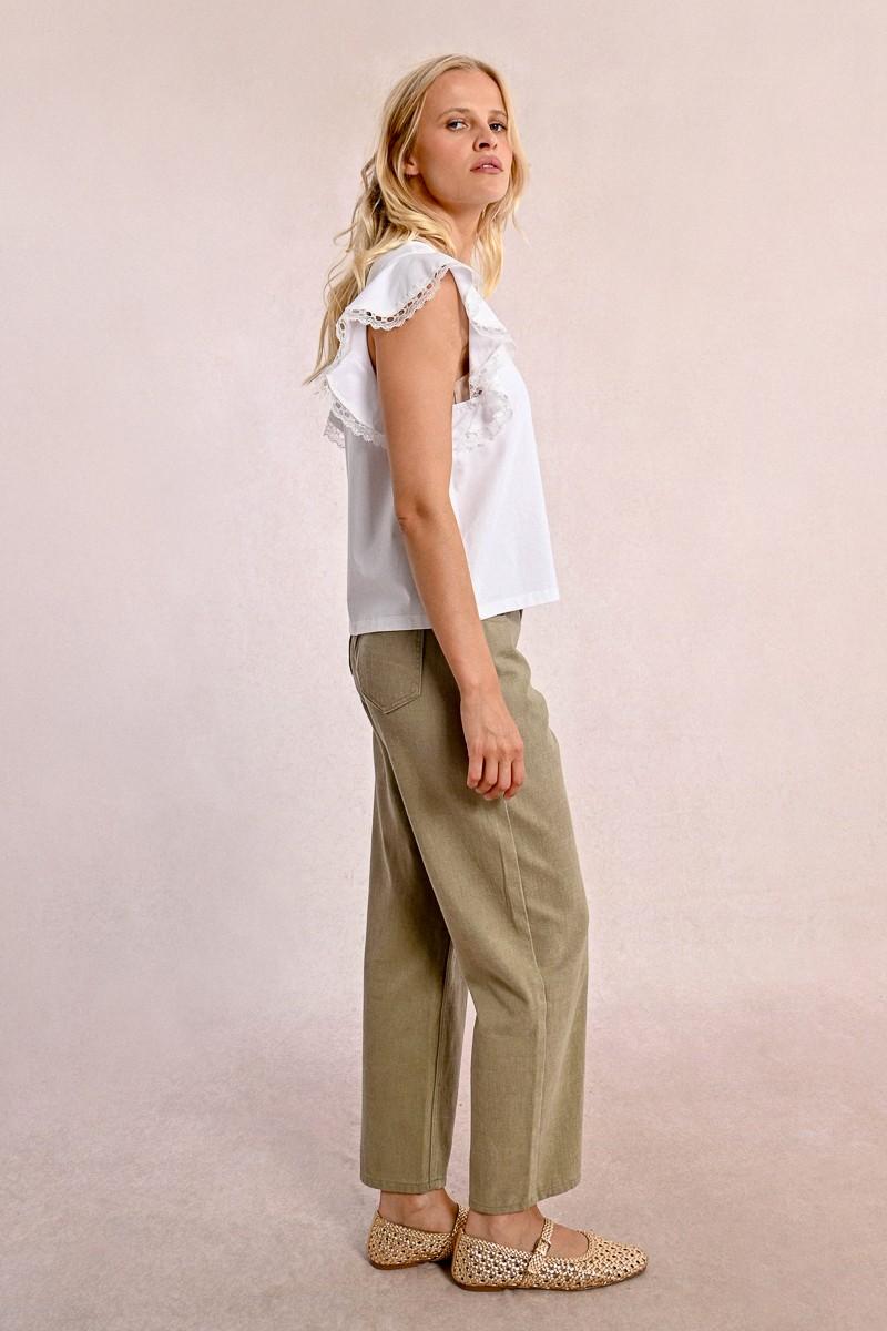 Molly Bracken T-shirt à Manches Volantées