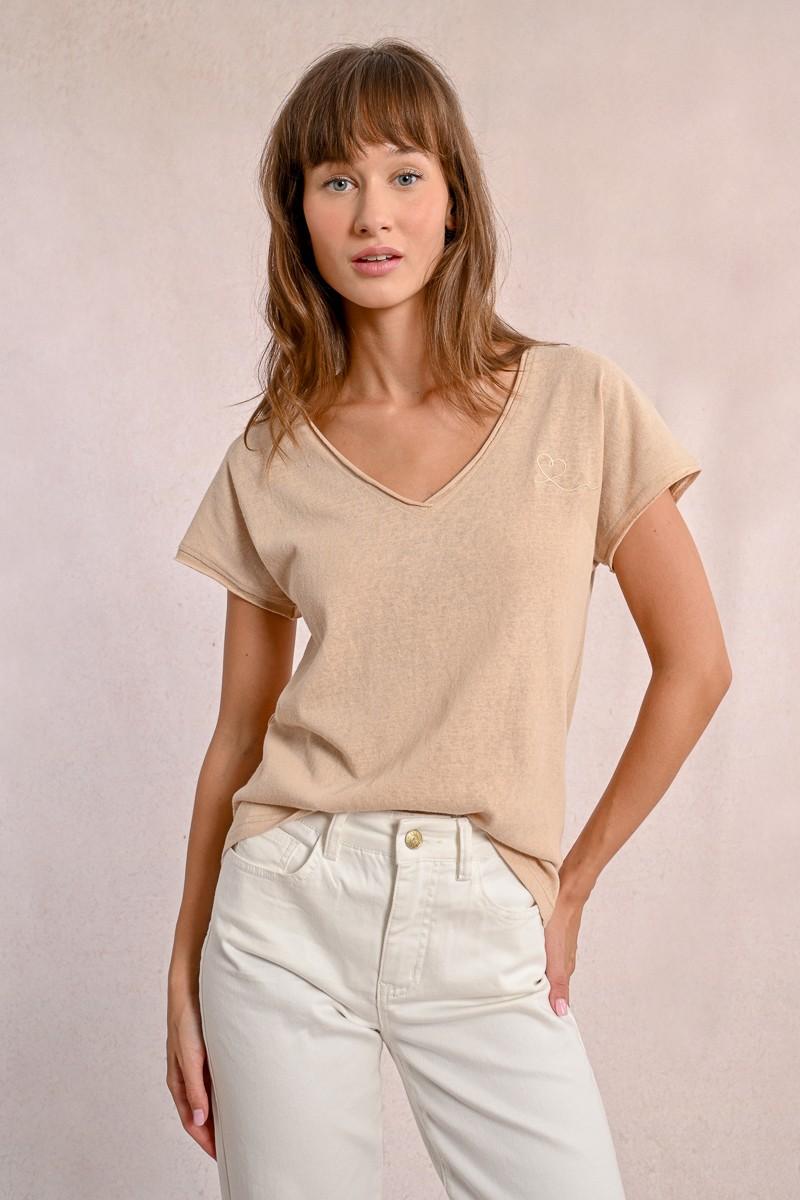 molly bracken T-shirt col V