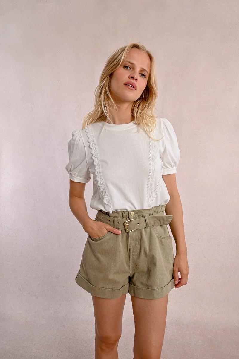 Molly Bracken T-shirt Dentelle