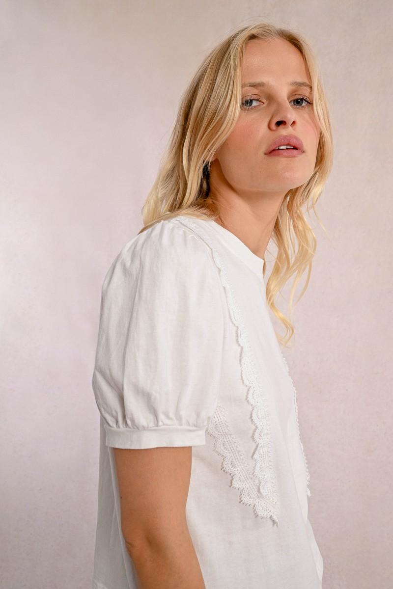 molly bracken T-shirt dentelle