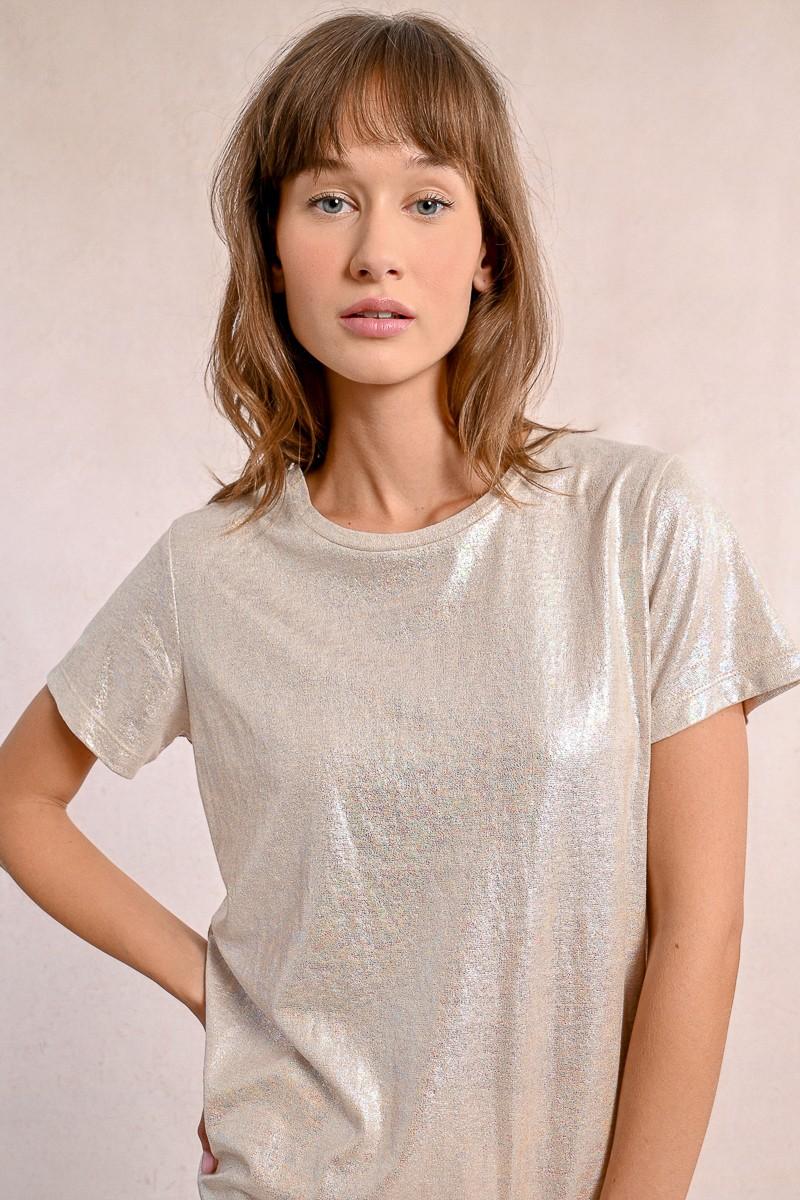 Molly Bracken T-shirt Droit Irisé