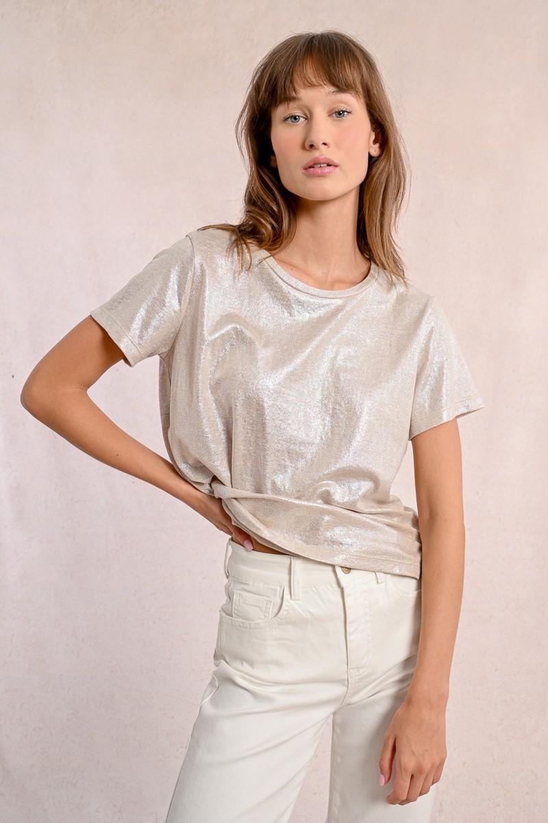 molly bracken T-shirt droit irisé