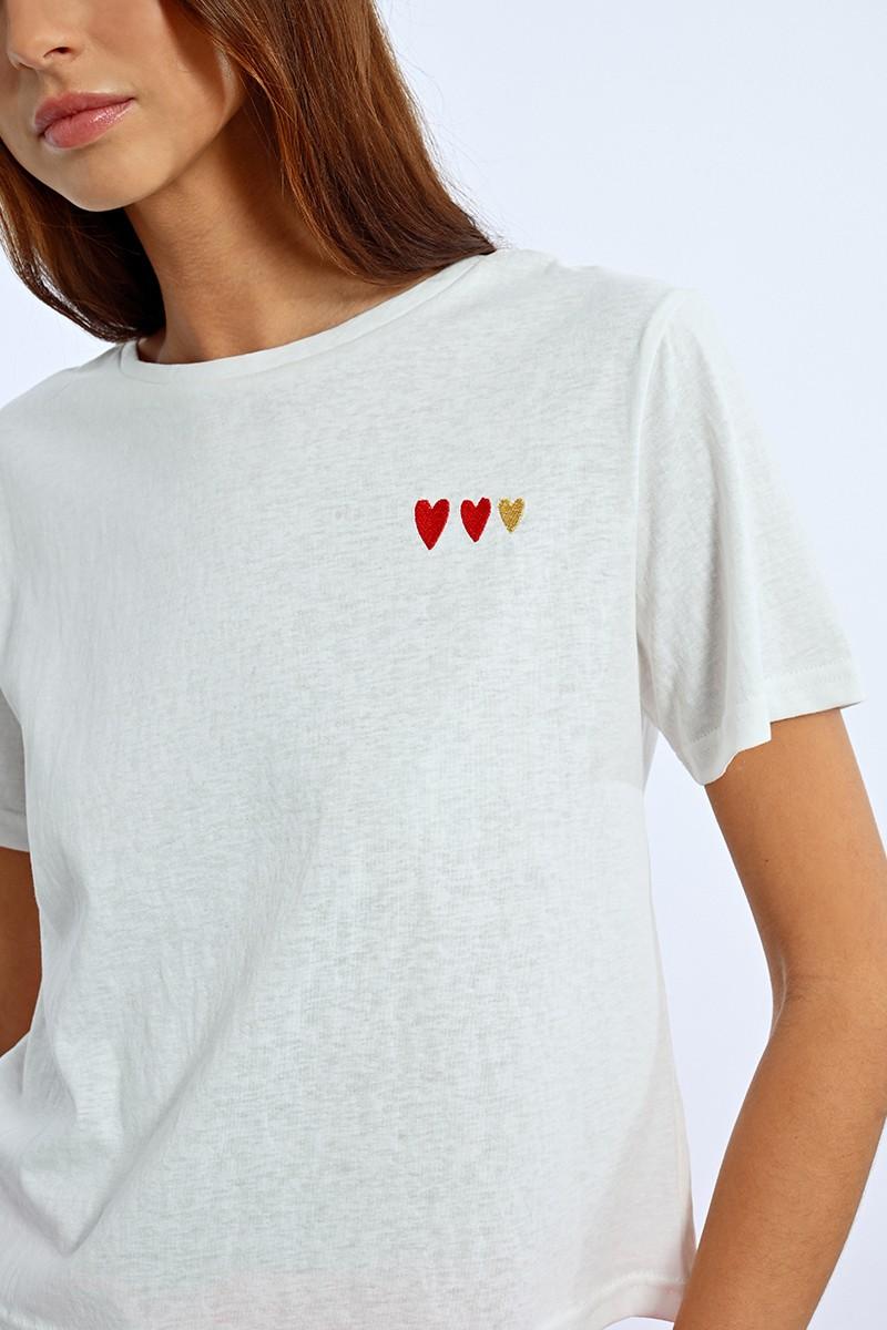 Molly Bracken T-shirt Droit Motif Cœur