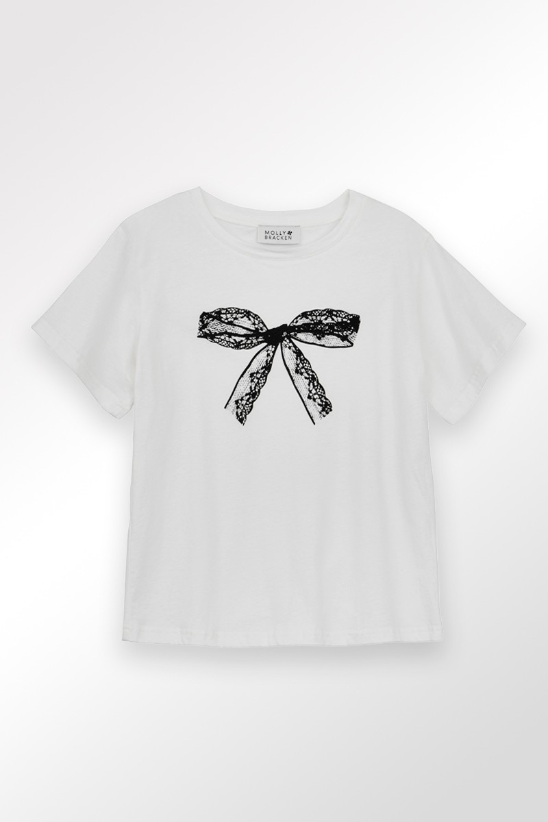 Molly Bracken T-shirt Graphique à Nœud