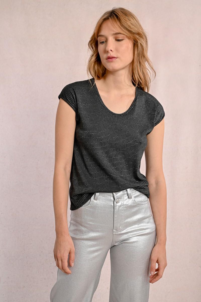Molly Bracken T-shirt Irisé Sans Manches