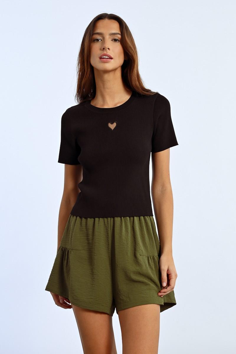 Molly Bracken T-shirt Ouverture En Cœur