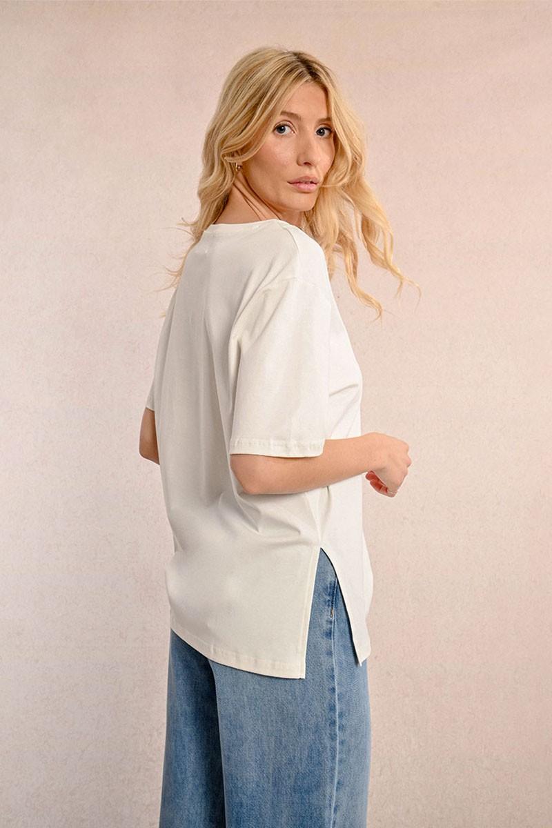 molly bracken Tee-shirt col V