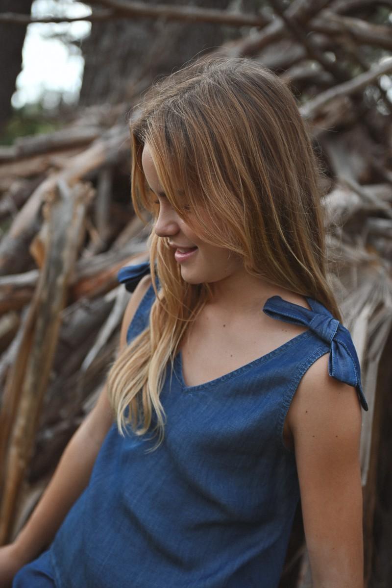 molly bracken Top à bretelles nouables en lyocell