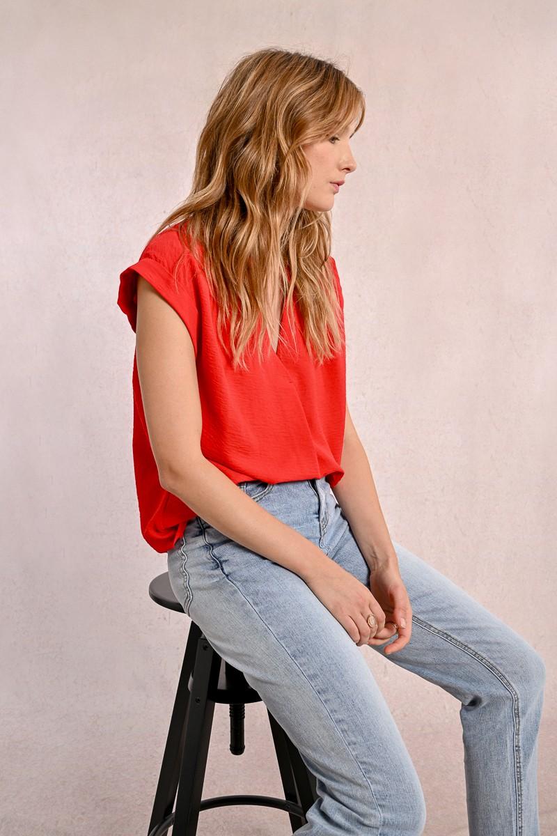 Molly Bracken Top Chemisier Fluide
