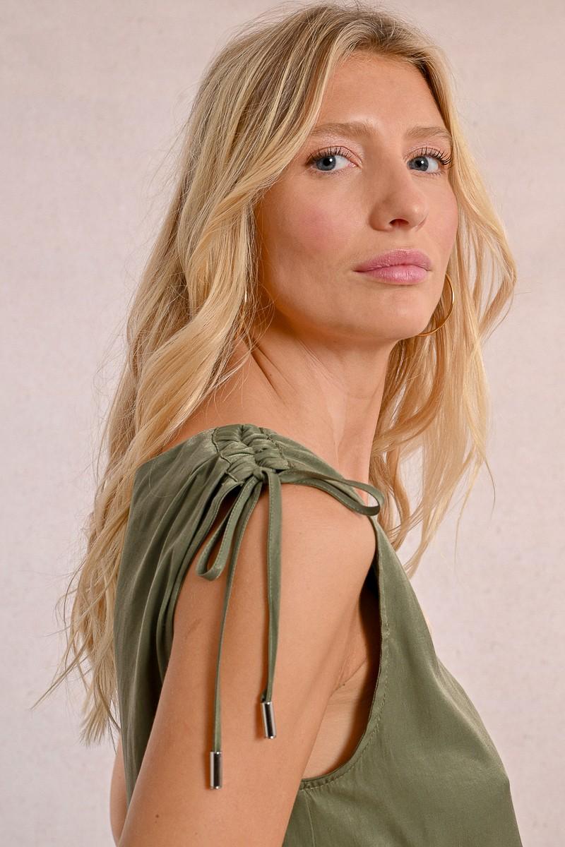 Molly Bracken Top Débardeur Avec Nœuds à Nouer