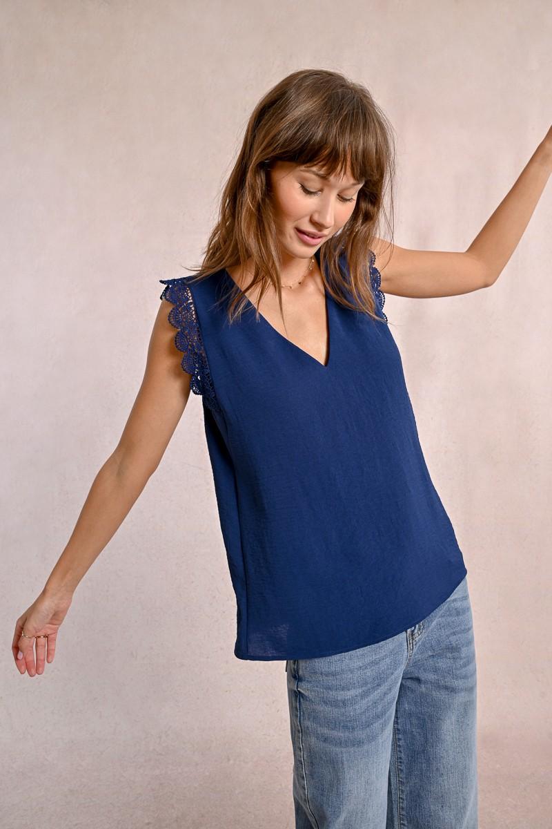 molly bracken Top dentelle