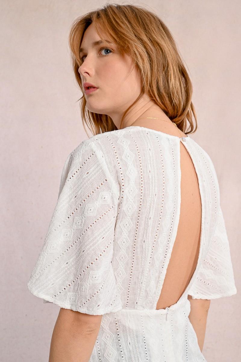 Molly Bracken Top En Broderies Anglaises