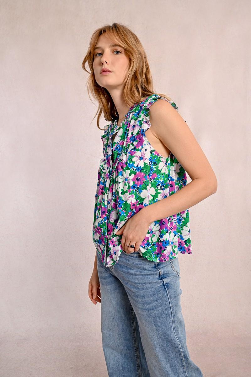 Molly Bracken Top Imprimé Sans Manches