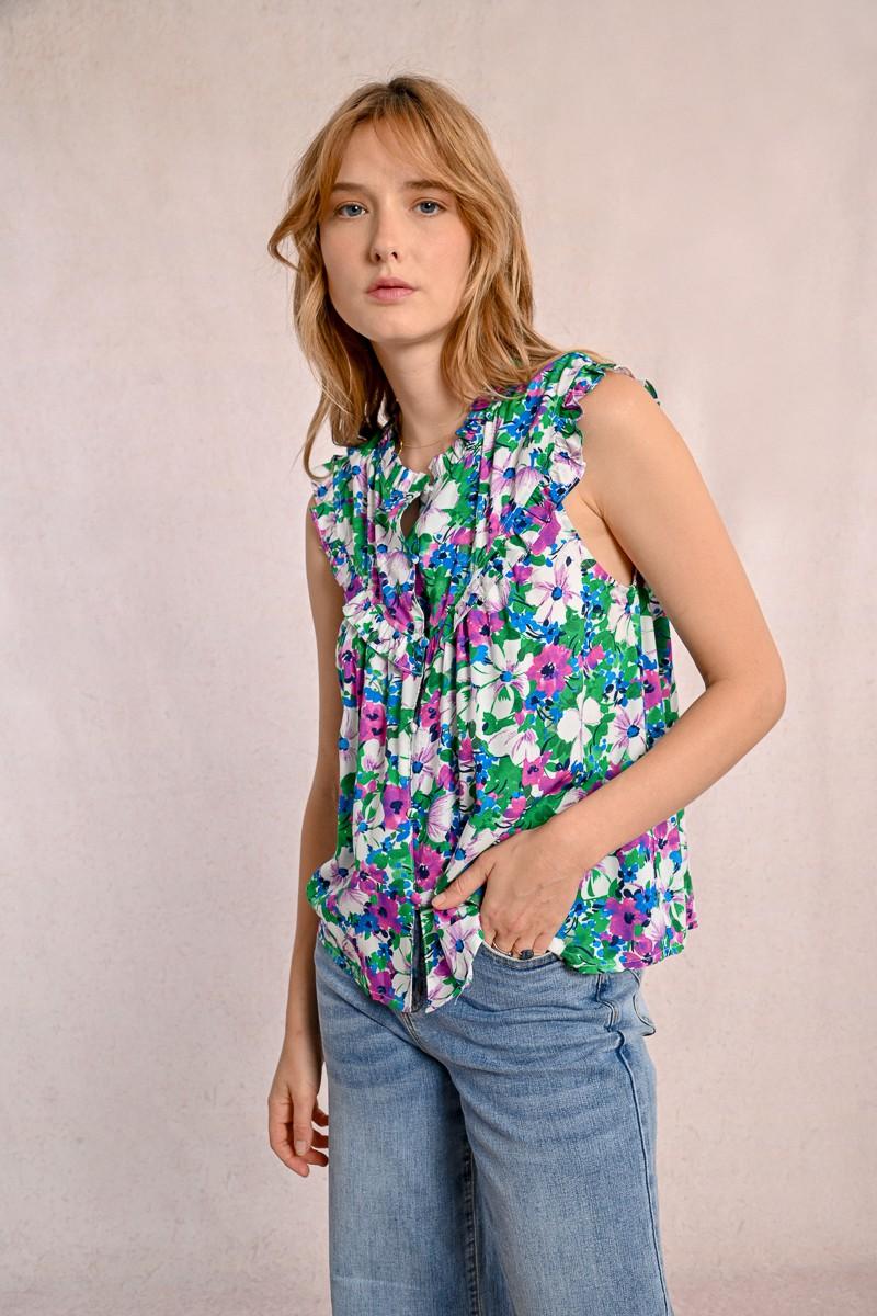 Molly Bracken Top Imprimé Sans Manches