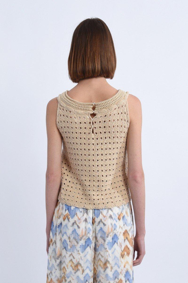 Molly Bracken Top Macramé De Coton